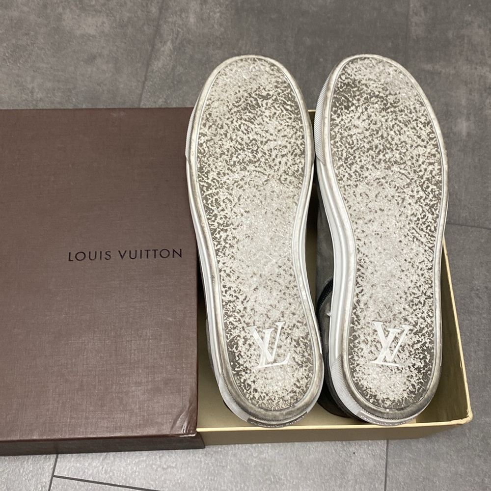 Authentic Louis Vuitton Hightop Suede Sneakers (BoyScout Collection) - Picture 8 of 8